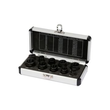 Zestaw wykrętaków do śrub YATO 10 elementowy