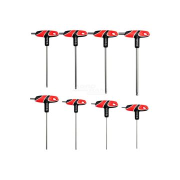 Zestaw kluczy trzpieniowych z rękojeścią (z kulką) HEX YATO 8 elementów