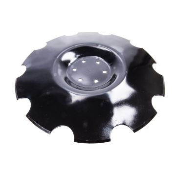 Talerz uzębiony 560x4mm, 6-otw-fi13, fi piasty 122mm-10 zębów z wpustem pod piastę