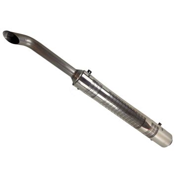 Tłumik bez odsysania powietrza Case IH kpl z osłoną (stal nierdzewna INOX)