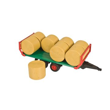 Przyczepa transportowa + 8 bel Bruder 02220 BR02220 BRUDER