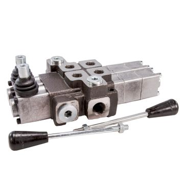 Rozdzielacz hydrauliczny 2-sekcyjny max przepływ 40L 2-sekcje pływające