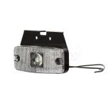 Lampa zespolona obrysowa przednia, 12V-24V + przewody 22cm LgY-S 0,75mm2, diody