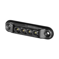 lAMPA OBRYSOWA SLIM KRÓTKA hor88g-graphite pozycyjna przednia LED12/24V 2xprzewód0,75-0,5mb