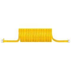 Przewód spiralny PU-M22x1,5 / 4,5m (żółty )