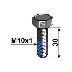 ŚRUBA Z GWINTEM ZABEZPIECZAJĄCYM M10X30 12.9 IND