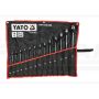 Klucze płasko-oczkowy skręcone YATO 10-32 mm 14 elementów