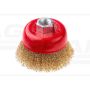 Szczotka doczołowa z nakrętką M14 drut falowany 80 Schmith