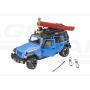 Jeep Wrangler Unlimited Rubicon z kajakiem i figurka kajakarza Bruder 02529 BR-02529 BRUDER