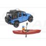 Jeep Wrangler Unlimited Rubicon z kajakiem i figurka kajakarza Bruder 02529 BR-02529 BRUDER