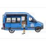 MB Sprinter Camper niebieski z figurką i z akcesoriami BR02684 BRUDER