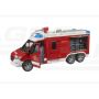 MB Sprinter Straż Pożarna z armatką wodną, moduł świetlno dźwiękowy BR02680 BRUDER