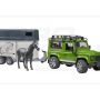 Land Rover z przyczepą dla konia i figurką konia