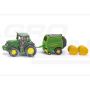 Traktor John Deere z prasą SIKU S1665