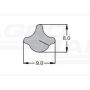 Klin uszczelki szyby , 70/4111-4 , Wys.10,40
