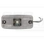 Lampa zespolona obrysowa przednia, 12V-24V + przewody 22cm LgY-S 0,75mm2, diody