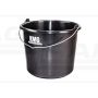 Wiadro okrągłe z pałąkiem 12L ( Czarne ) KMG