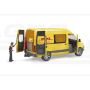 MB Sprinter DHL z figurką kuriera i z akcesoriami Bruder 02671 BR-02671 BRUDER