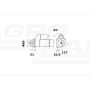 ROZRUSZNIK Z REDUKTOREM 62/930-54 , 930-207 12V 3.2 KW Z-9 ISKRA / MAHLE / LETRIKA