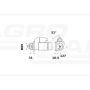 ROZRUSZNIK IS0841 , 930-257 , 930-221 , 62/930-193 12V - 3,0 kW ISKRA / MAHLE / LETRIKA