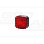 Lampa obrysowa kwadratowa z odblaskiem diodowa Czerwona 12/24