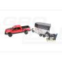 Pick-up RAM 2500 z przyczepą do przewozu koni Bruder 02501 BR02501 , 02501 BRUDER