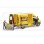 MB Sprinter DHL z figurką kuriera i z akcesoriami Bruder 02671 BR-02671 BRUDER