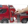 Straż pożarna Scania Super 560R z drabiną obrotową, pompą wodną i modułem świetlno-dźwiękowym Bruder 03591 BR 03591 BRUDER