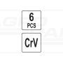 Zestaw redukcji CrV YATO 6 elementowy