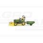 Traktorek kosiarka John Deere z akcesoriami Bruder 62104 BR62104 BRUDER