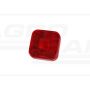 Klosz lampy obrysowej kwadratowej czerwony (129F6)