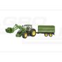 Traktor John Deere 7R 350 z ładowaczem czołowym i przyczepą Bruder 03155 BR-03155 BRUDER